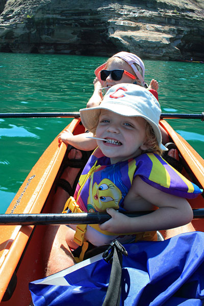 candy break in the kayaks