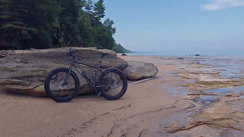 12 mile beach fat bike ride