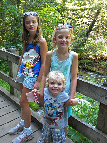 the board walk at wagner falls