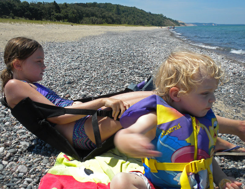 the beach at woodland park grand marais