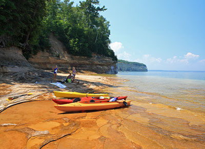 camping in grand marais and pictured rocks