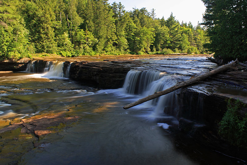 the falls on the east side of the island