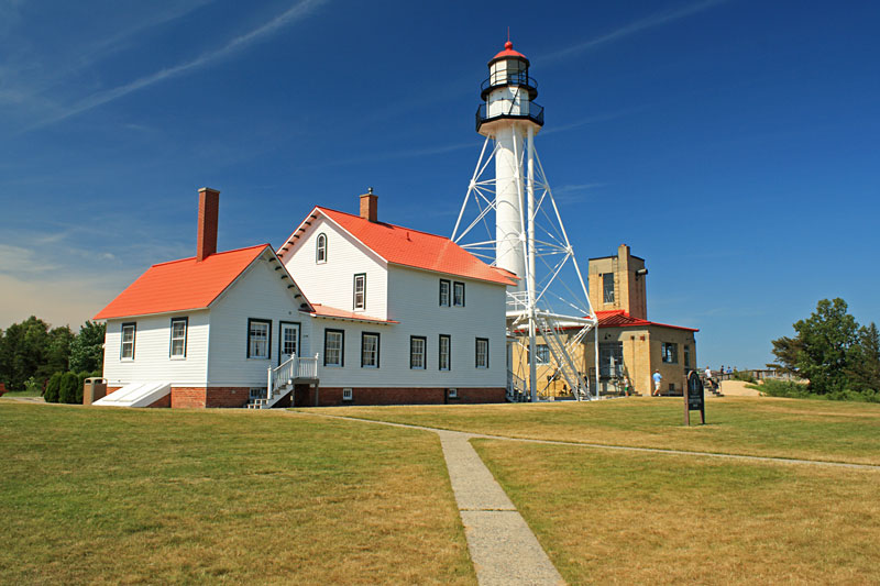 the white fish point lighthouse