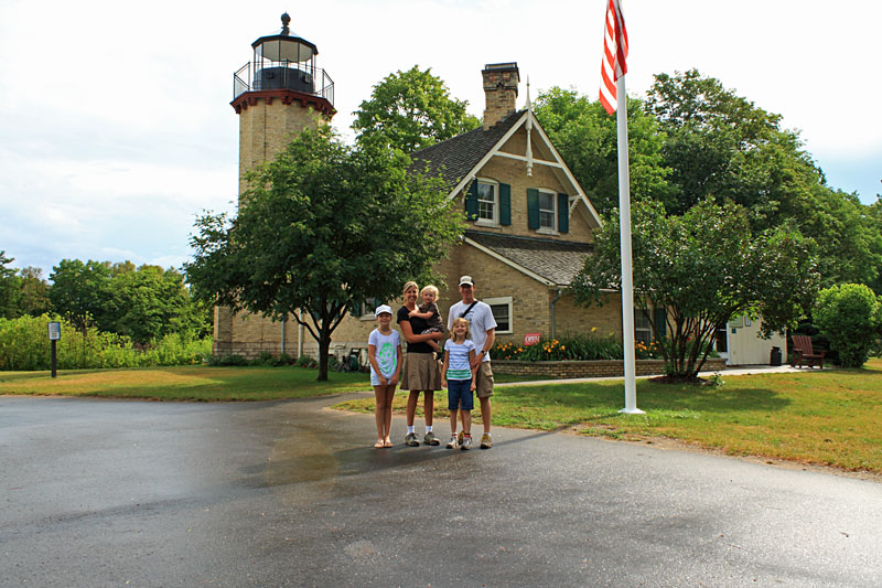 family picture at mcgulpin point lighthouse