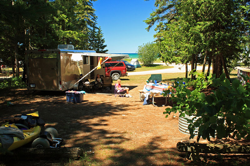 campsite 150 in the lakeshore campground wilderness state park