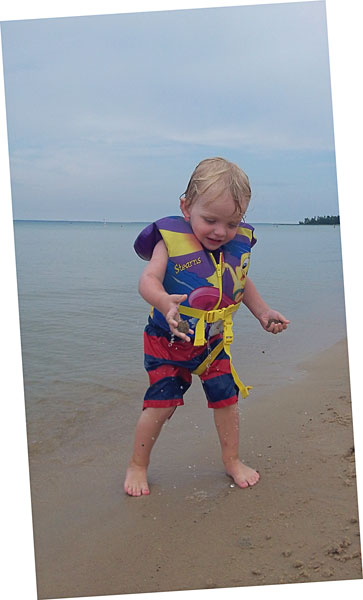 playing in the water wilderness state park