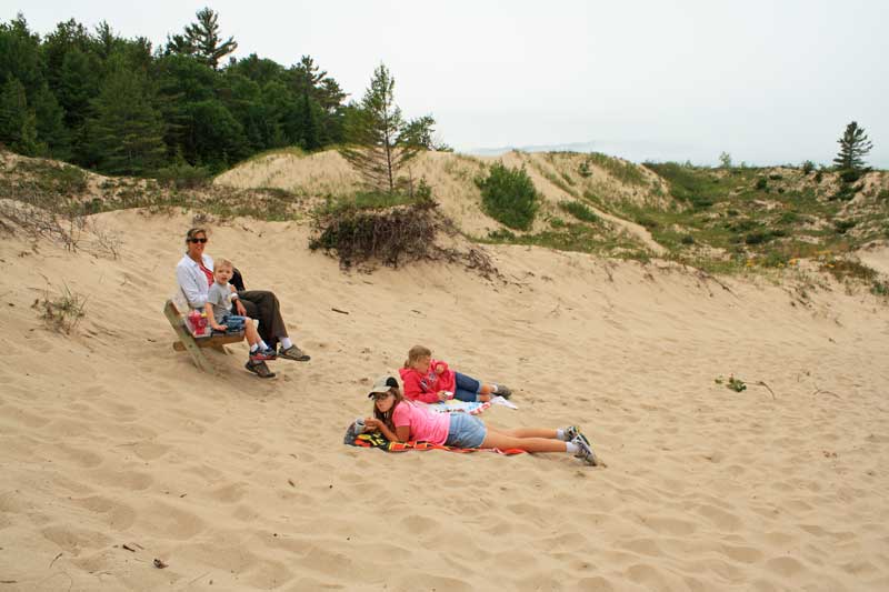 the beach at leelanau state park