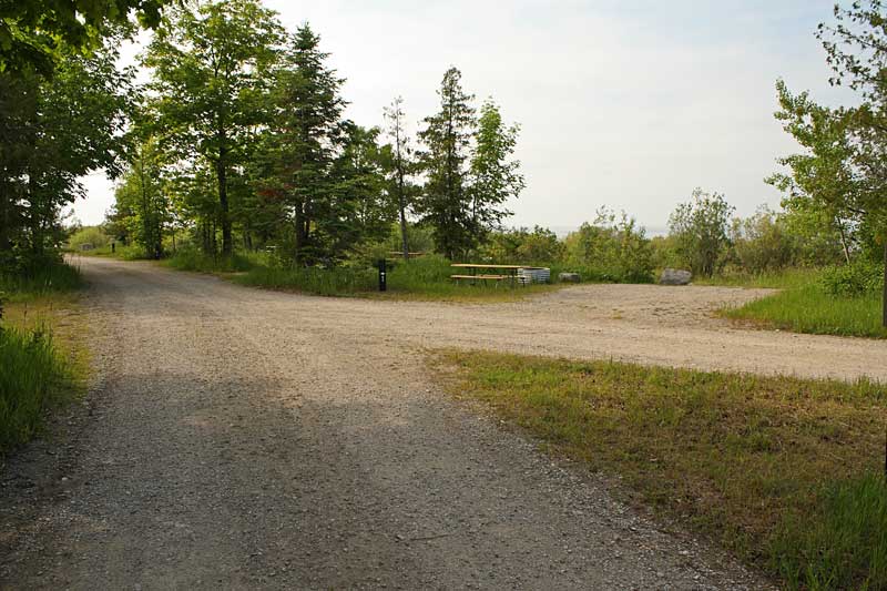 the lake front campsite at leelanau