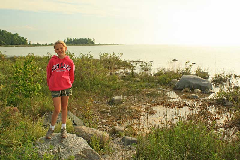 down by lake michigan