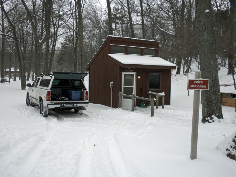 pines mini cabin at ludington state park