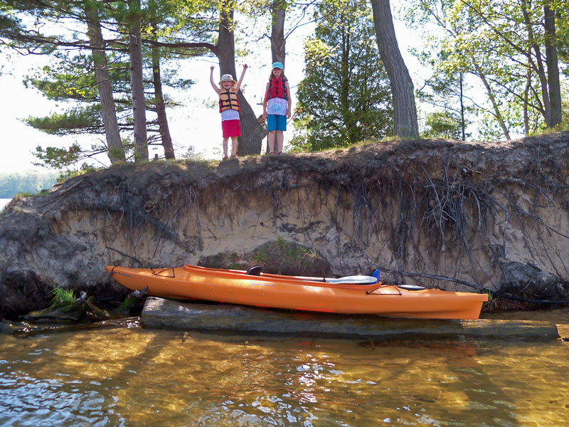 kayaking on hamlin lake