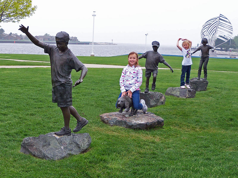 follow the leader ludington waterfront park