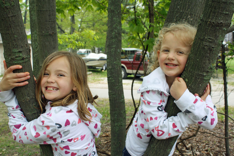 campsite 246 trees and the girls