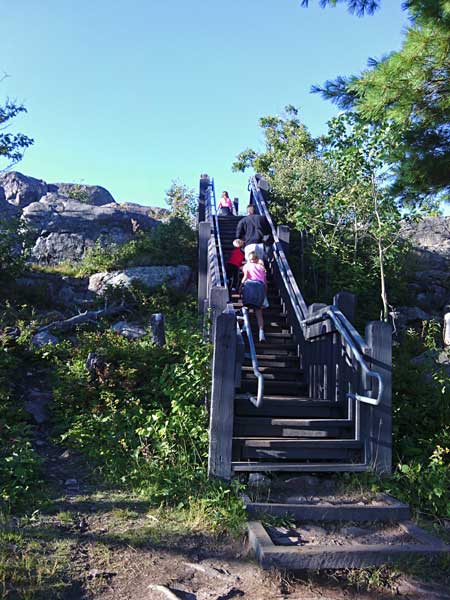 stairs to the top of sugar loaf mountain