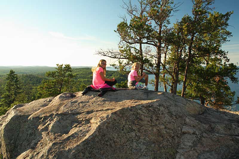 resting on top of sugarloaf mountain