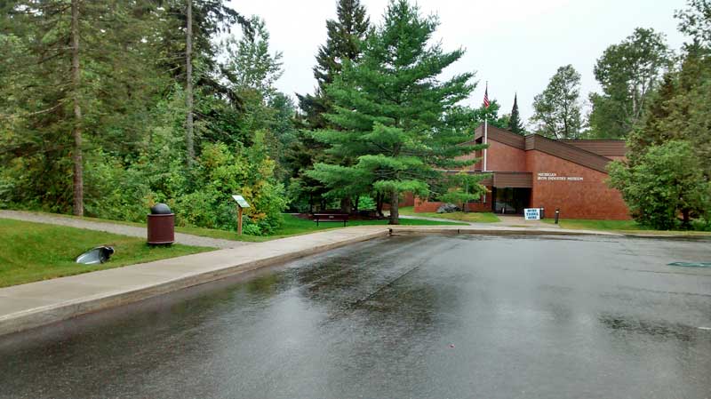 entrance to the michigan iron industry museum