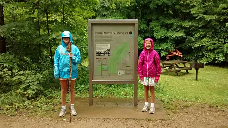 laughing whitefish falls trailhead