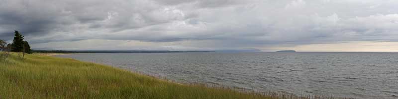 storm comming in over lake superior