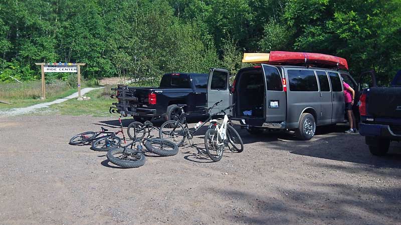 the south mountain bike trailhead marquette