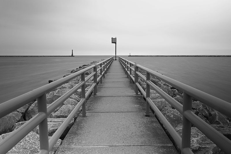 muskegon michigan harbor breakwalls