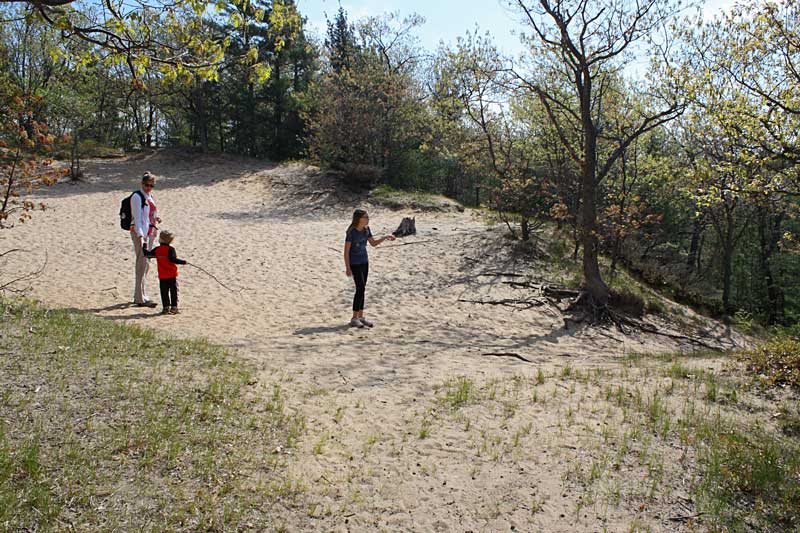 unmarked turn in the scenic ridge trail