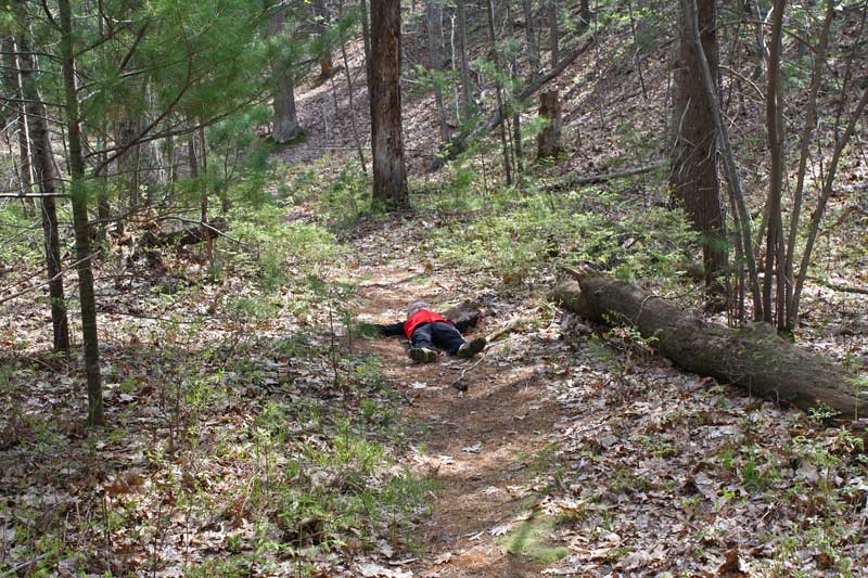 trail protest at muskegon state park