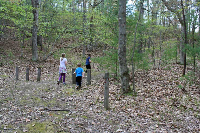 climbing up the ridge