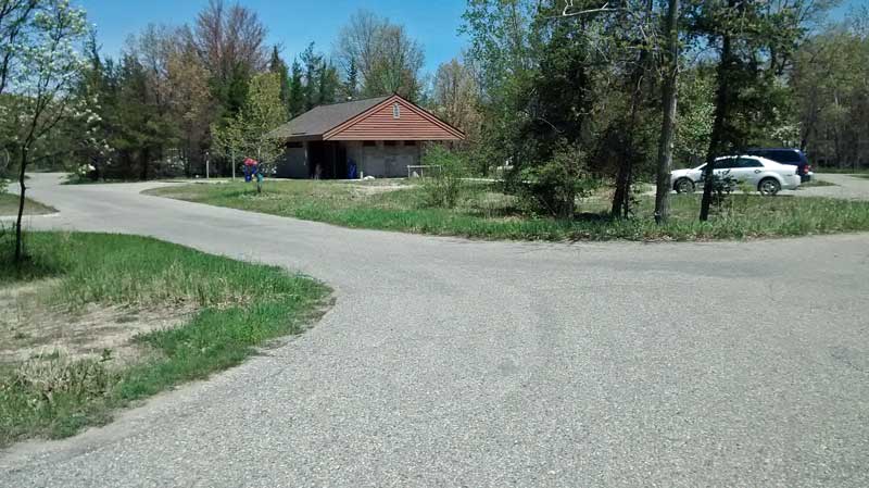 bathhouse in channel campground