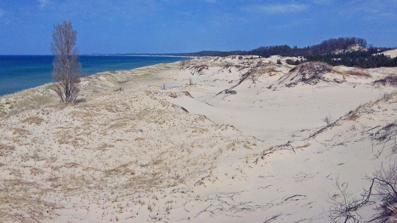 the dunes north of our campsite at nordhouse