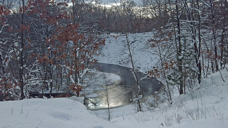 bend in the white river from the white river trail