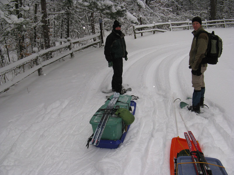 ready to head down the white river trail