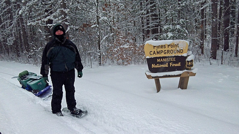 the pines point campground sign