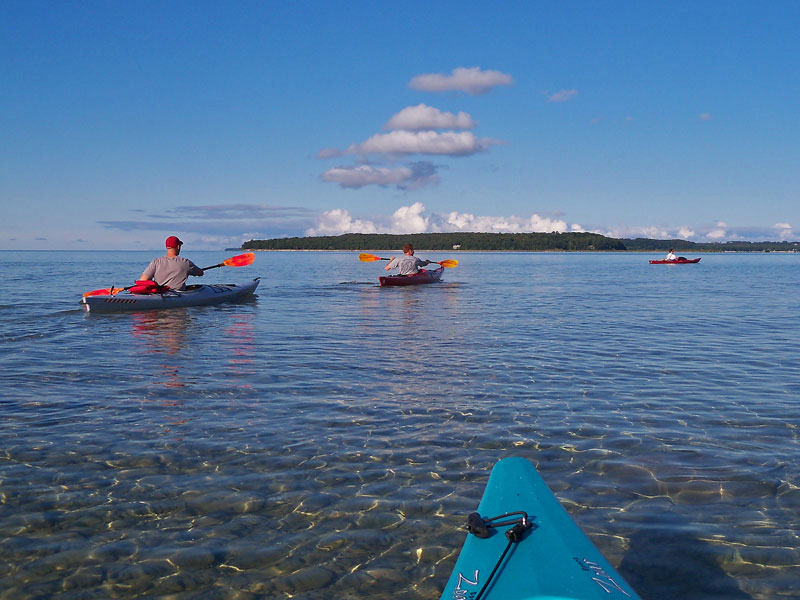 paddling around power island