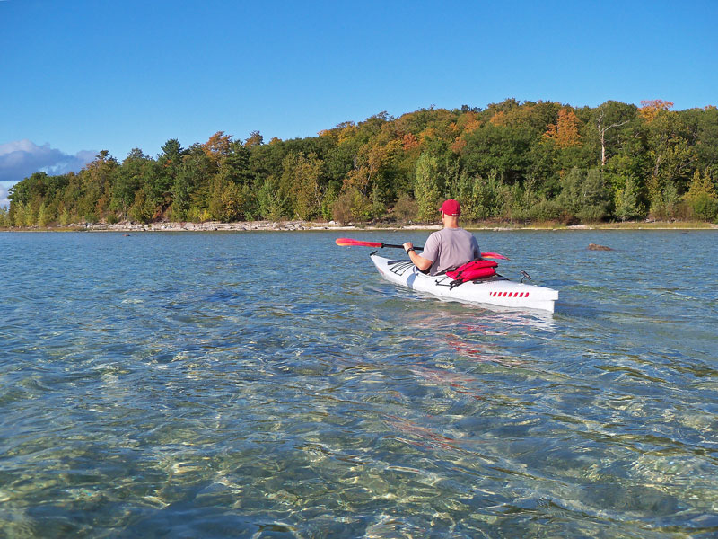 paddling around power island