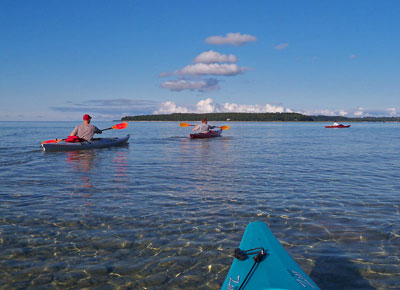 kayak camping power and basset islands