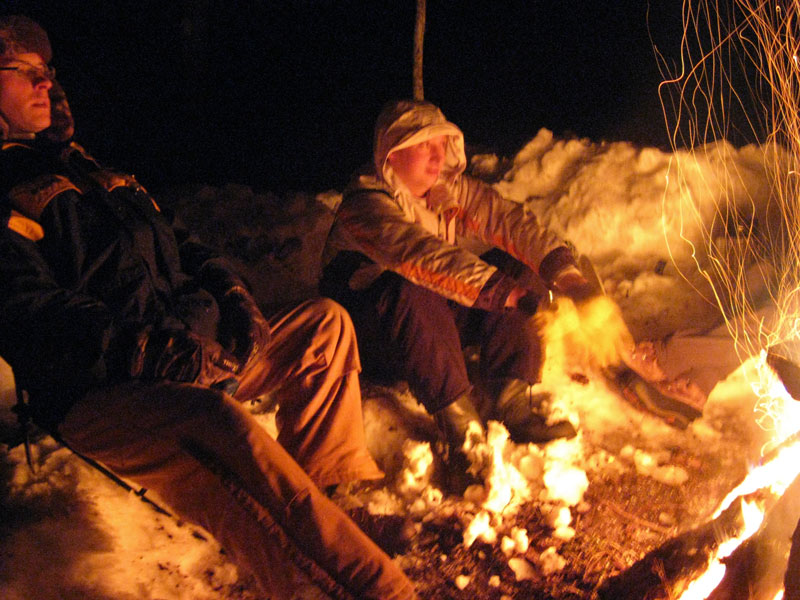 cedar campfire popping