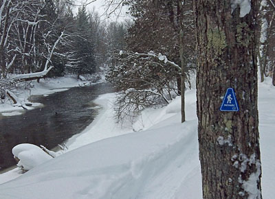 winter camping on the Silver Creek Pathway