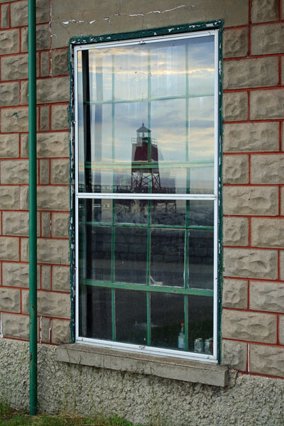 charleviox michigan lighthouse reflection