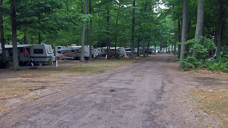 tranient campsites at indigo bluffs