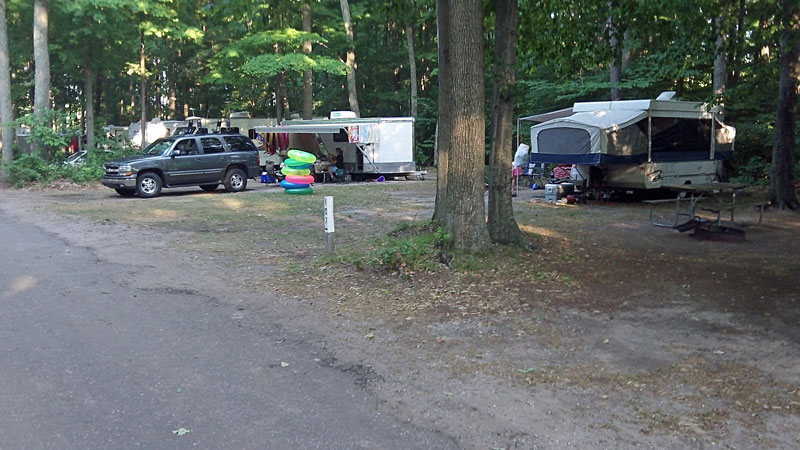 campsites 107 and 108 at indigo bluffs campgrounds in empire michigan