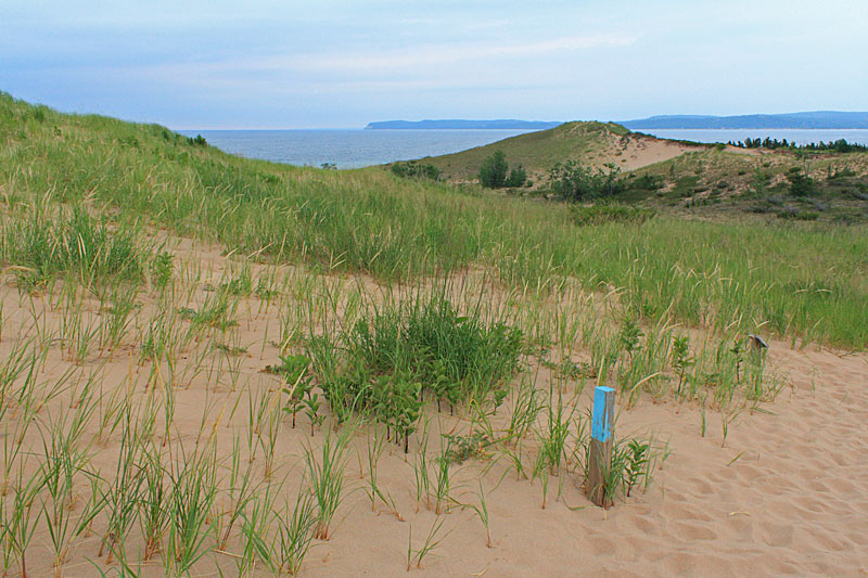 the view of pyramid point from the dune trail