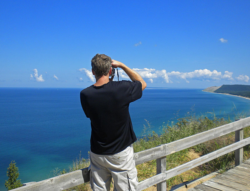 taking photos from the empire bluff