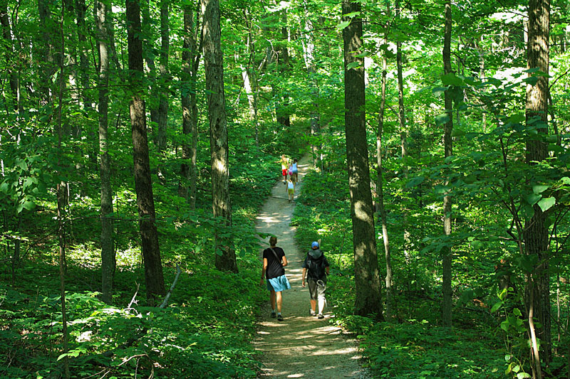 walking the trail to empire bluff