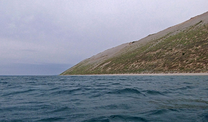 nearing the end of the sleeping bear bluffs