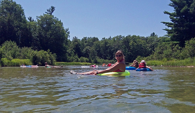 tubing down the platte river