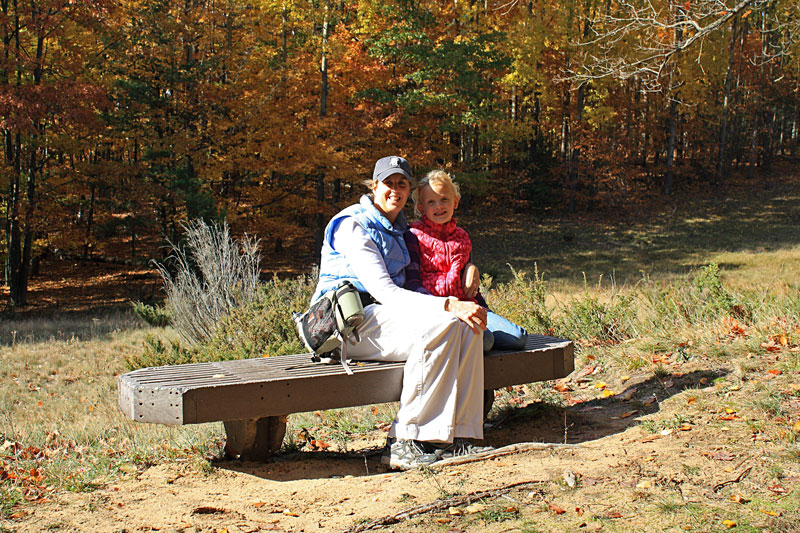 resting along the trail