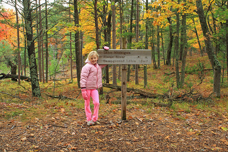 reese checking out the sign