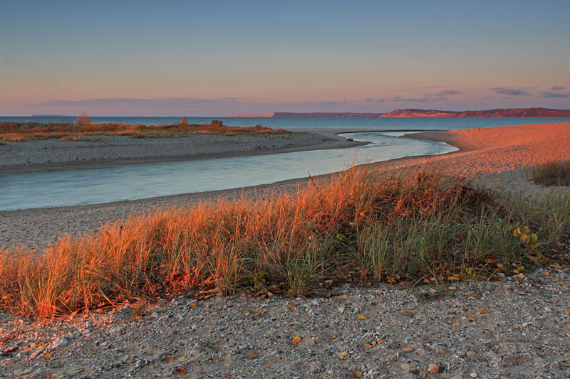 sunset at the platte river