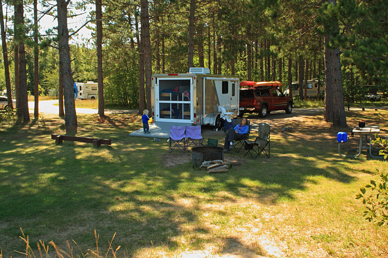 water front campsite #9 at Bay Furnace