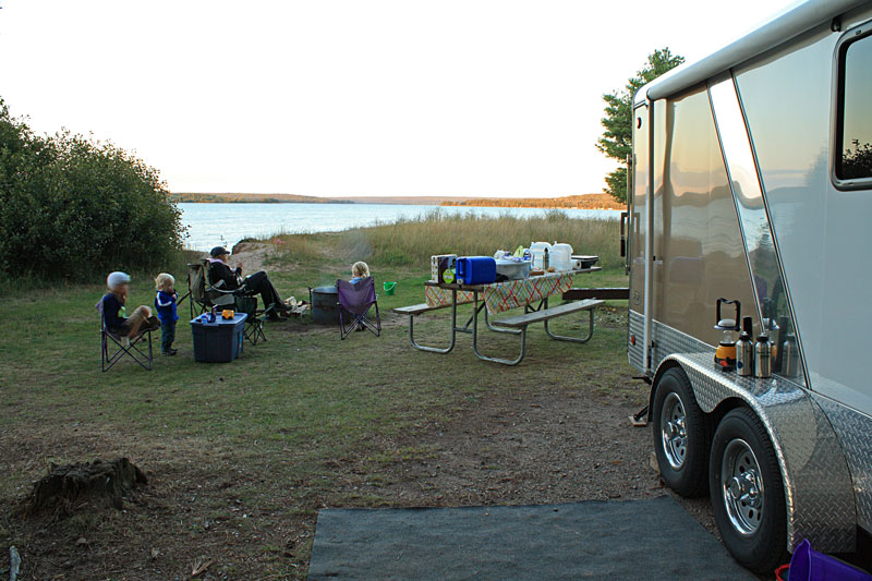 the view from site #9 at Bay Furnace